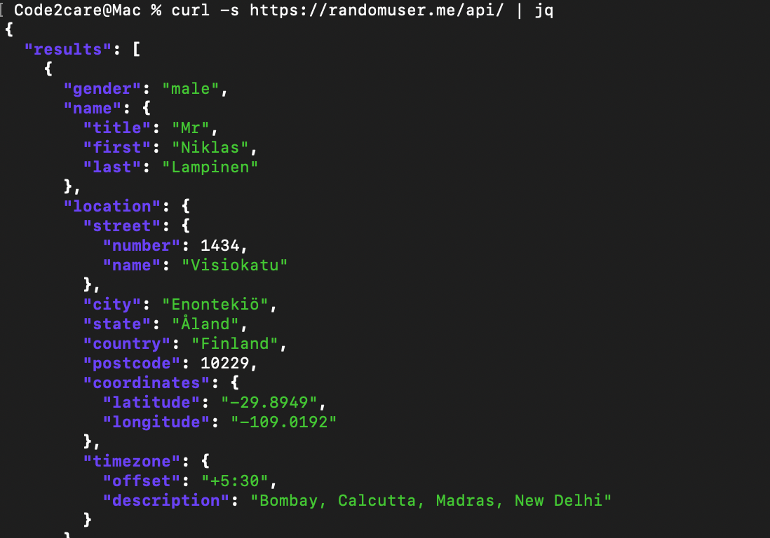 How to Pretty Print cURL JSON Output in Terminal